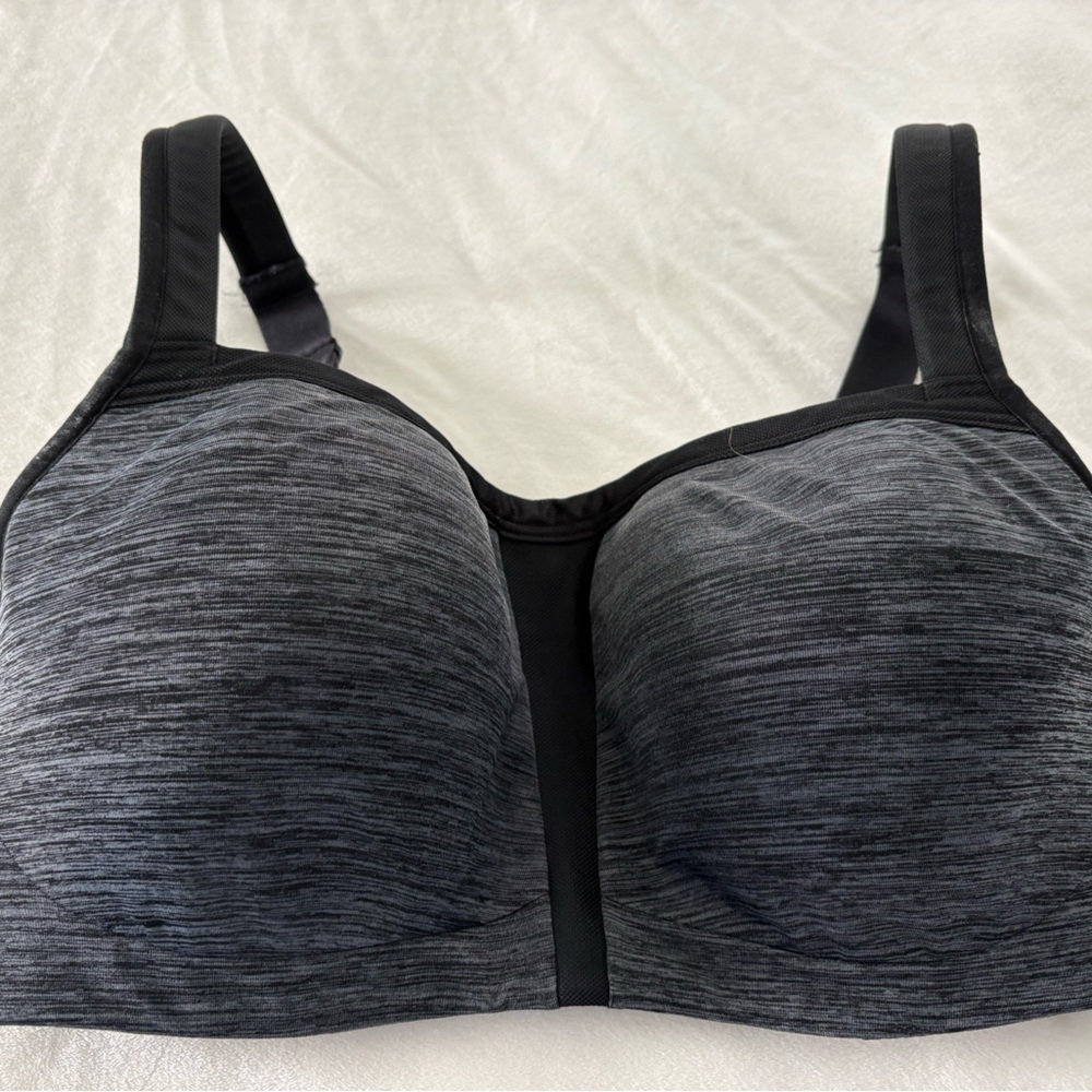 Le Mystere Women's Underwire and Padded T-Shirt Black and Gray Bra 36 DDD/F